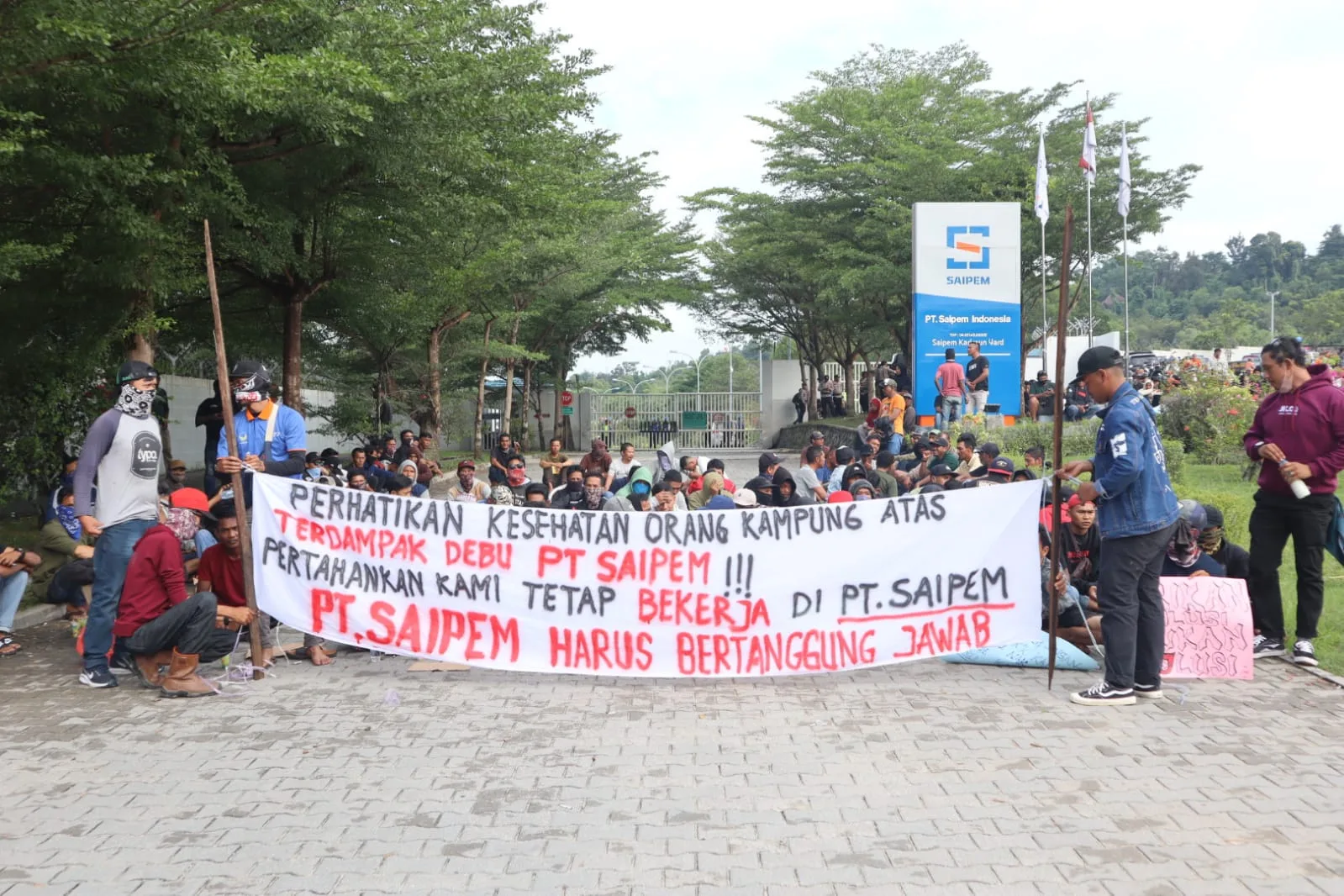 Pt Saipem Di Demo Warga