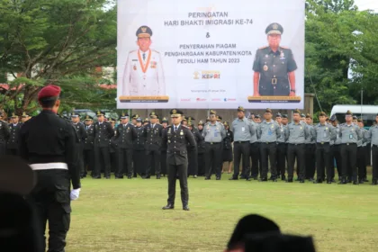 Upacara Hbi Ke 74 Di Kanwil Kemenkumham Kepri