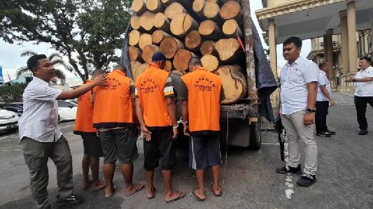 Polisi Bekuk 4 Pelaku Ilegal Logging Di Jambi 34