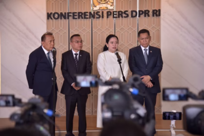 Ketua dpr ri puan maharani dalam konferensi pers usai rapat paripurna dpr ri ke 15 masa persidanga20250320125850