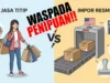 Ilustrasi penipuan Jasa Titip via Media Sosial | Foto: Istimewa