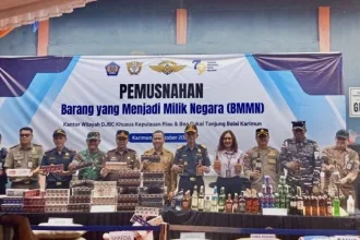 Seluruh Barang Milik Negara yang dimusnahkan merupakan hasi dari 244 penindakan yang dilakukan DJBC Kepri dan KPPBC Karimun di bidang kepabeanan dan cukai | Foto: Ami